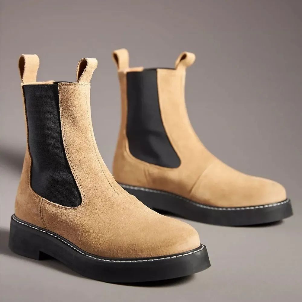 NEW Anthro Pilcro Contrast StitchβBoots